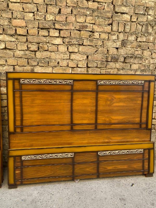 double bed wooden for sale 4