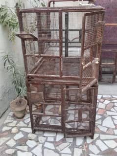 6 birds cages three portion