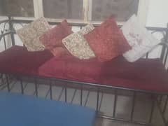 5 seater rot iron sofa