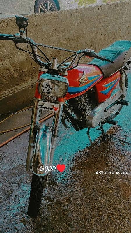 Honda 125.2007 model Red Color No anny work Like new Condition 4