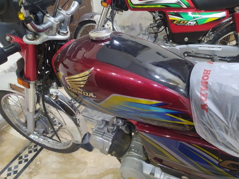 Honda CD 70(2021 Model) Red Color Neat and clean bike 1