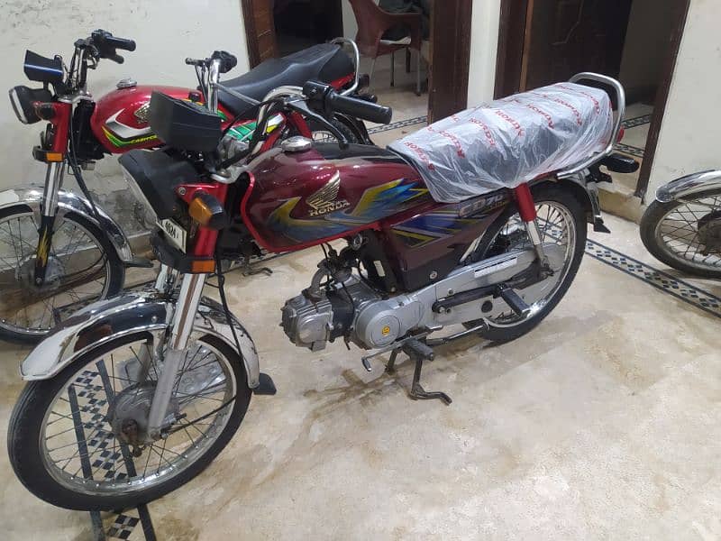 Honda CD 70(2021 Model) Red Color Neat and clean bike 2