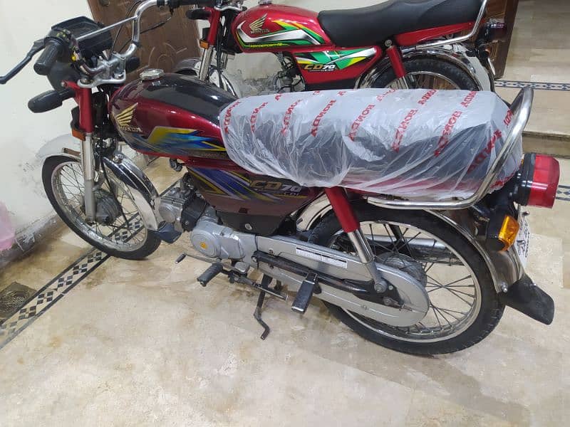 Honda CD 70(2021 Model) Red Color Neat and clean bike 3