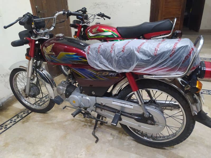 Honda CD 70(2021 Model) Red Color Neat and clean bike 5