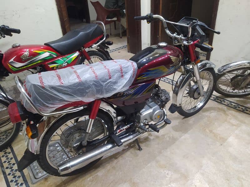 Honda CD 70(2021 Model) Red Color Neat and clean bike 6