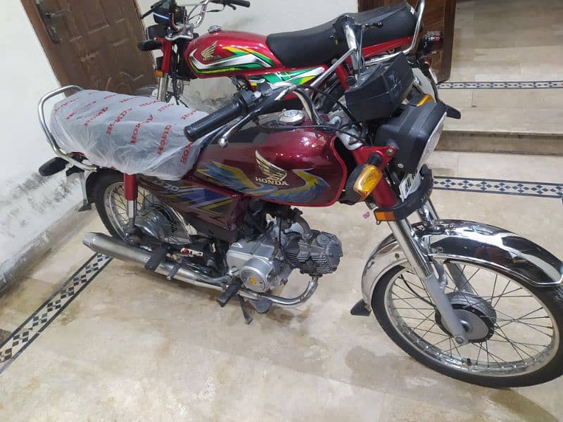 Honda CD 70(2021 Model) Red Color Neat and clean bike 7