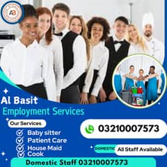 Domestic staff, Babysitter, Maid,Babysitter, Cook,Driver,Nurse,Helper