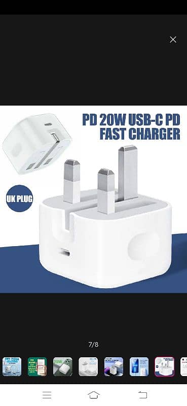 "Original 20W Fast Charger for iPhone – Best Price & Home Delivery 1