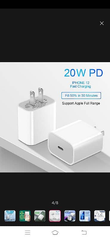 "Original 20W Fast Charger for iPhone – Best Price & Home Delivery 3