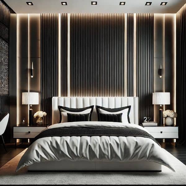 Wallpaper - Media Wall - Pvc Panel - Wpc - Moulding - Interior -Blinds 3