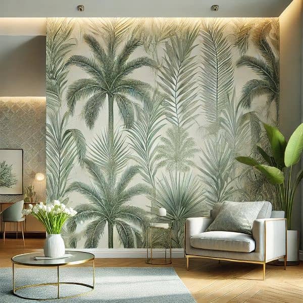 Wallpaper - Media Wall - Pvc Panel - Wpc - Moulding - Interior -Blinds 5