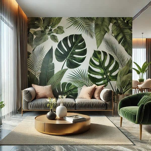 Wallpaper - Media Wall - Pvc Panel - Wpc - Moulding - Interior -Blinds 7