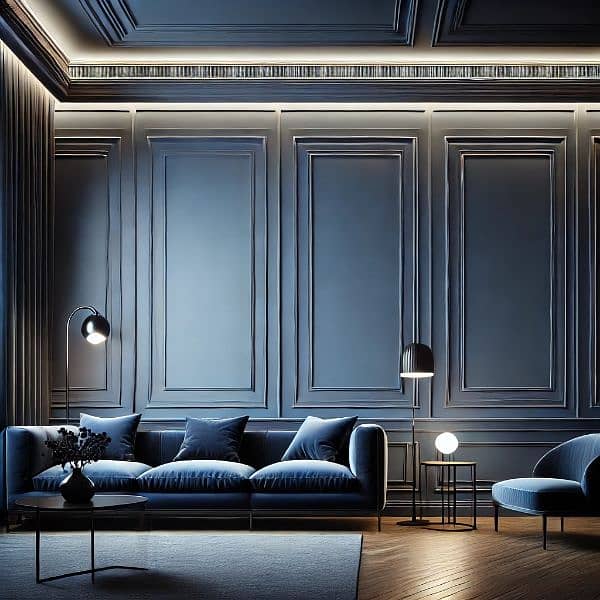 Wallpaper - Media Wall - Pvc Panel - Wpc - Moulding - Interior -Blinds 9
