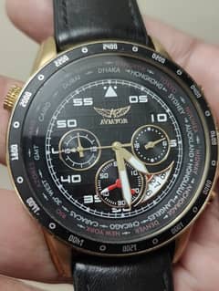 Aviator orignal chronograph world time watch, excellant condition