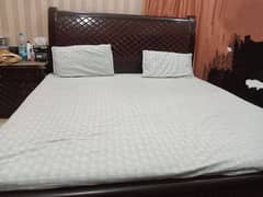 bed set,iron table, dressing table, showcase and sofa cum bed