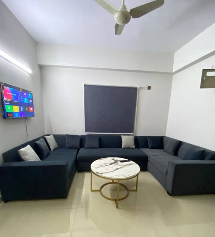 daily basis 0ne bad aperment available for a rent in gulbreg greens islamabad 3