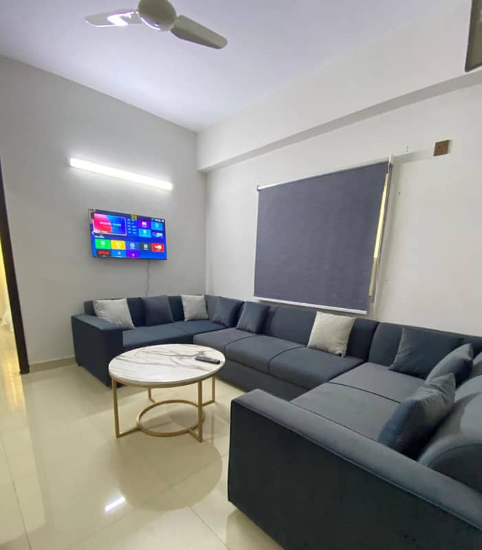 daily basis 0ne bad aperment available for a rent in gulbreg greens islamabad 6