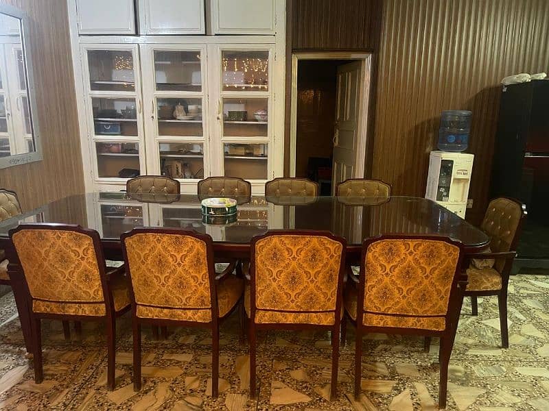 10 chairs Dayyar lakar Dinning table 0