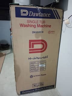 Dw 6100 Dawlance single tup washing machine