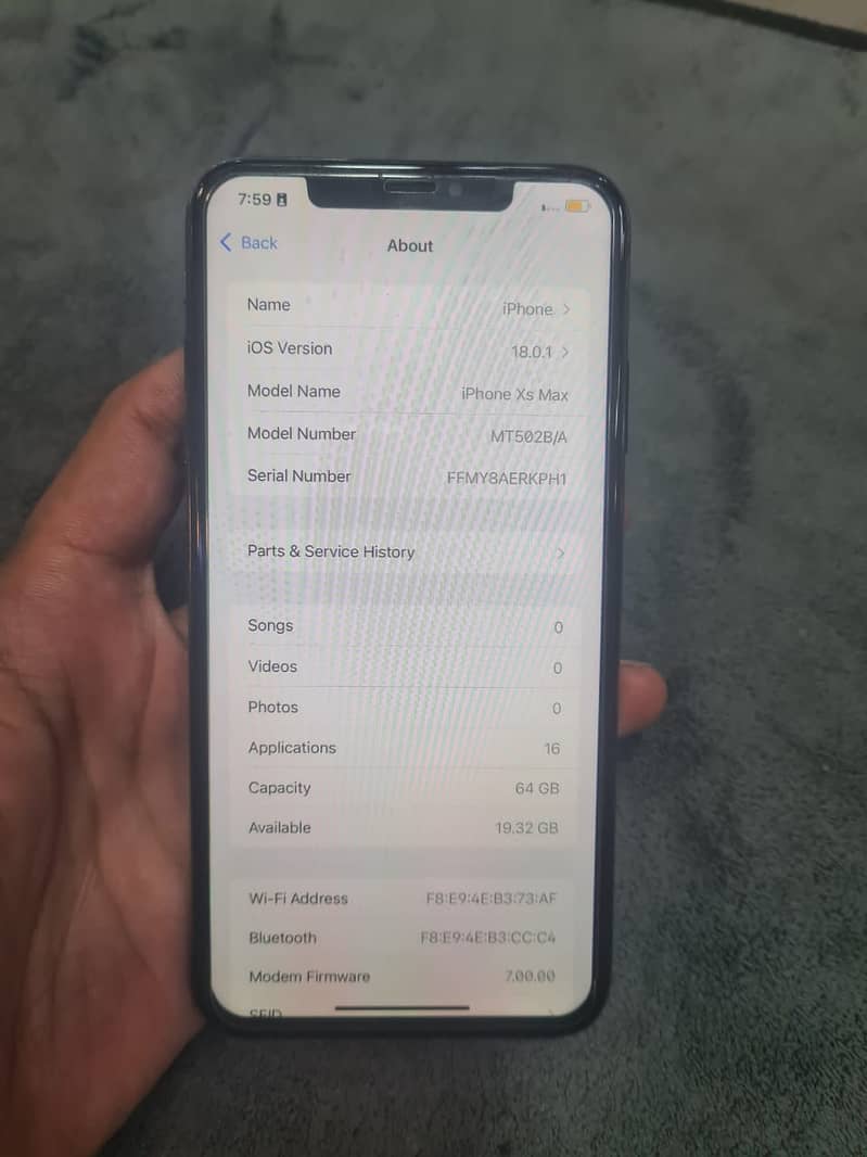 iPhone XS Max 64GB, Face ID Disabled, Good Condition - Unlocked" 2