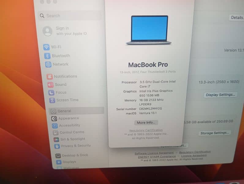 Apple MacBook pro 2017•13"/265gb/MacBook for sale Ramzan Offer 1