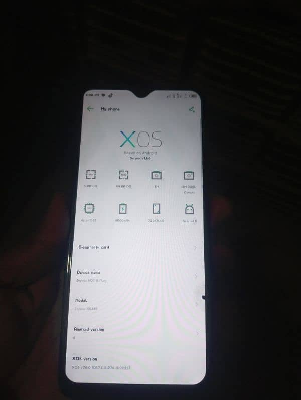 Infinix hot11paly 4gb 64gb 5