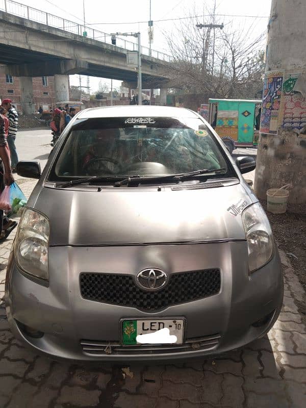 Toyota Vitz 2007 silver Lahore number bumper to bumper janin car 4