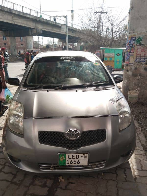 Toyota Vitz 2007 silver Lahore number bumper to bumper janin car 5