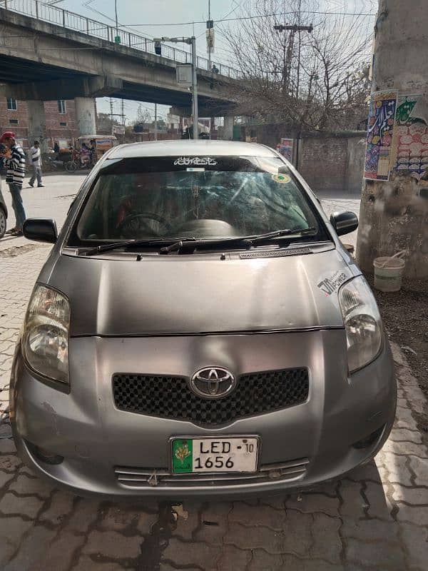 Toyota Vitz 2007 silver Lahore number bumper to bumper janin car 6