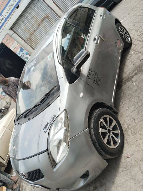 Toyota Vitz 2007 silver Lahore number bumper to bumper janin car 10