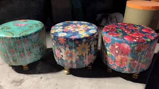 Puffy Round Stools - Pufi set - sofa set for sale - Puffy Pair Price