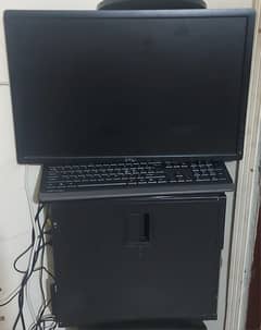 Dell LED monitor 24" with Desktop CPU core i5