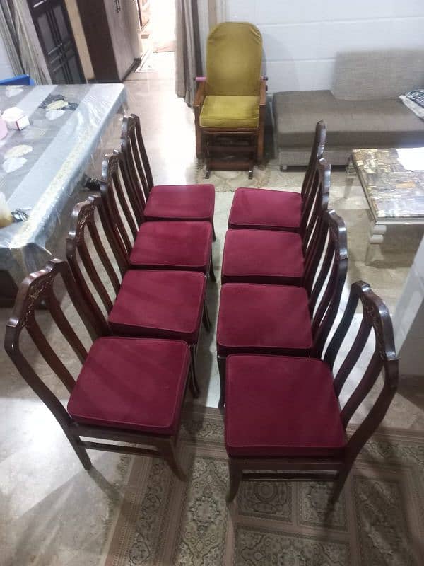 "Elegant Luxury Dining Chairs – 7/10 Condition | Best Deal!" 1