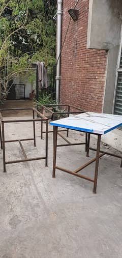 3 serving tables brand new