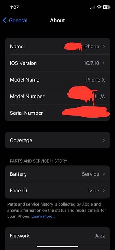 Iphone X PTA Approved 256 gb 7