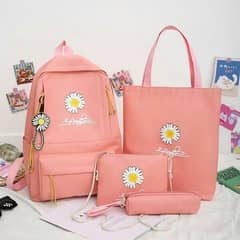 4 Pcs Back Pack for girls