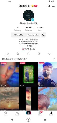 TikTok id 18.4k follower sale and exchange mobile