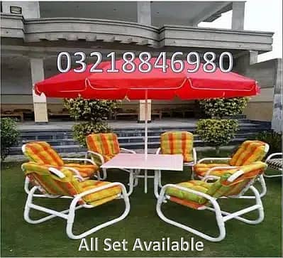 outdoor chairs / garden umbrella / 1