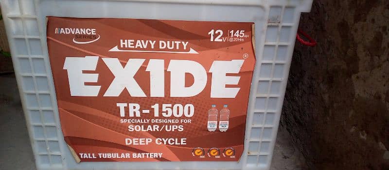 Exide tall tubler battery TA 1500 2