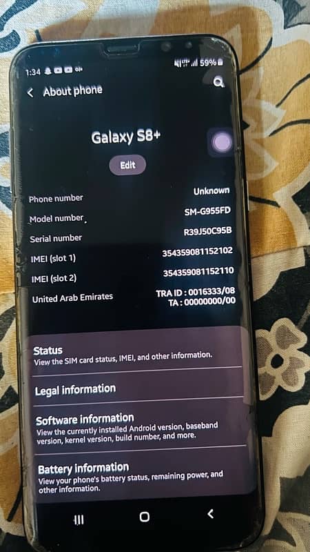 Galaxay S8 Plus for sell 1