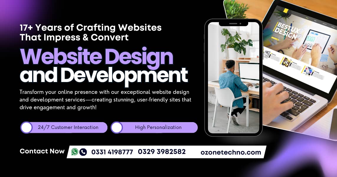 Elegant, Modern & SEO-Friendly Website Design & Development Service 0