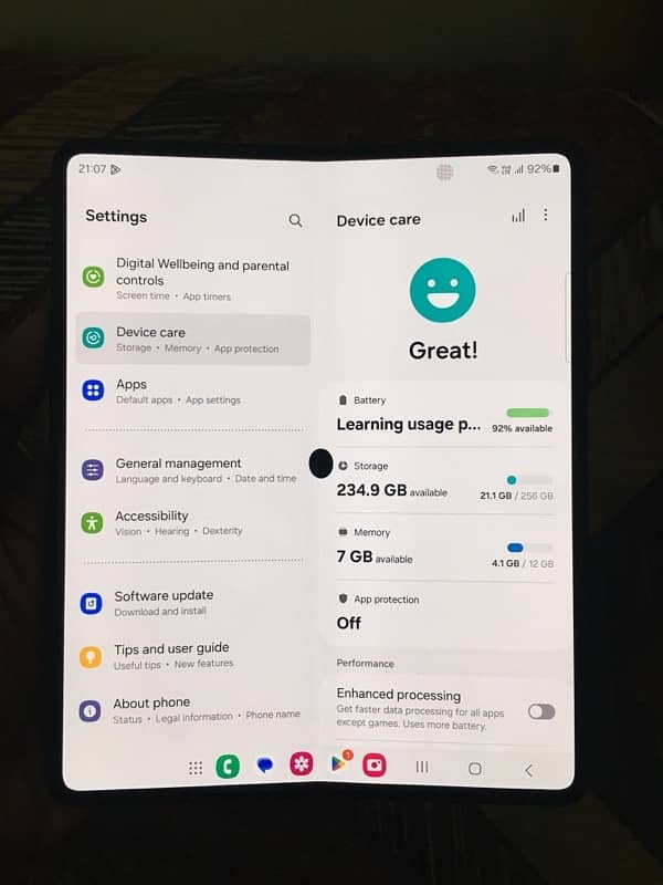 Samsung Fold 3 official pta approve with box 1