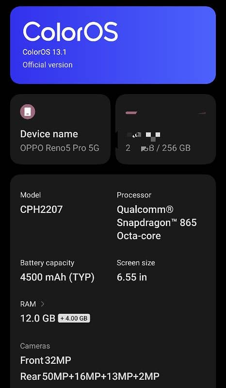 non pta oppo reno pro 5g in good condition 9