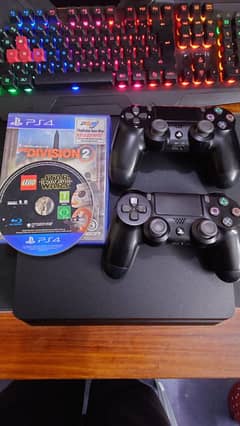 Ps4 Slim 500gb 2 Original Controllers & Games