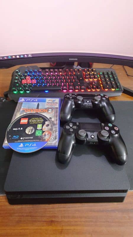 Ps4 Slim 500gb 2 Original Controllers & Games 1
