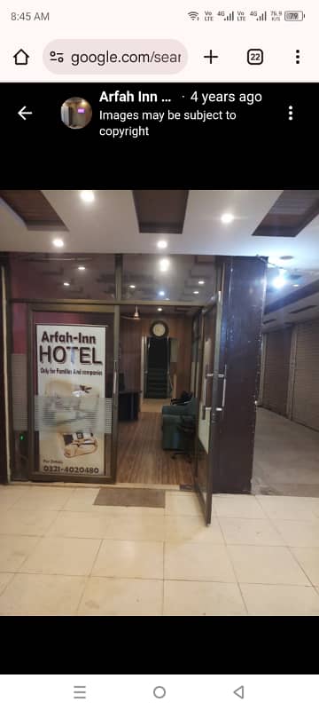 100% commercial Running business 16 furnished room best for hotel guest house clinic etc 40