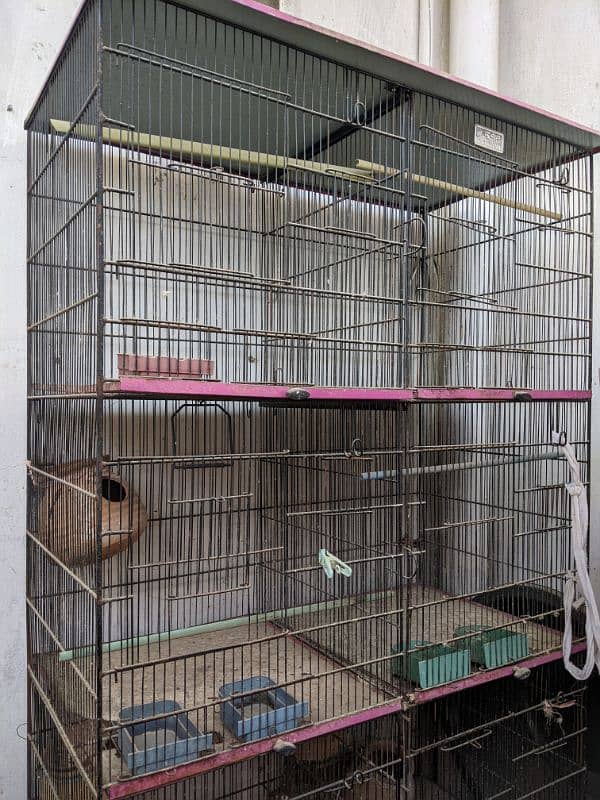 4 portion cage 8 cages separater option condition like new for birds 1