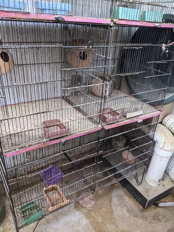 4 portion cage 8 cages separater option condition like new for birds 2