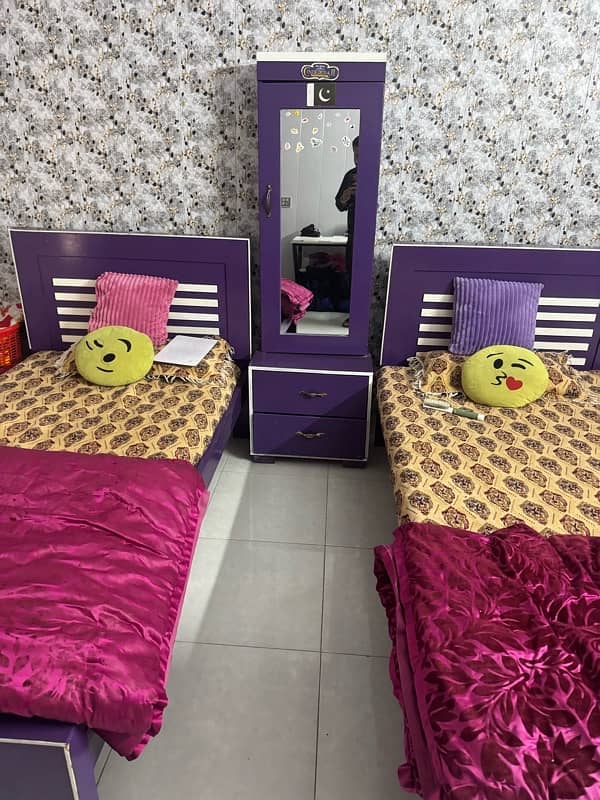 Two Single beds with Dressing 2