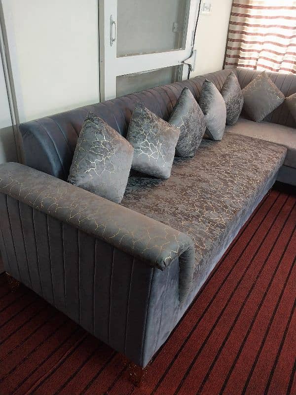 Latest L shape 7 seater  sofa 8